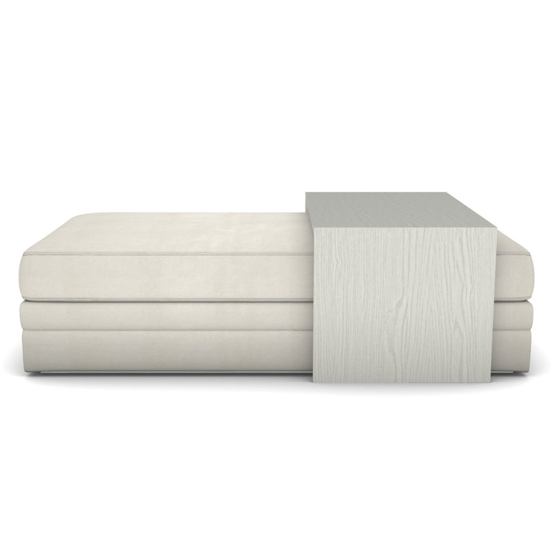 Boyden Bumper with Wide Table, Nadia Parchment, Casa Blanca