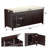43.5" Entryway Bench with Hidden Shoe Storage and Cushion-963611080