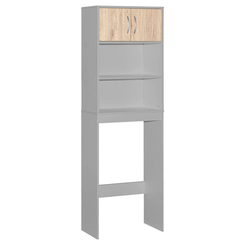 Over The Toilet Storage, Light Gray/Natural