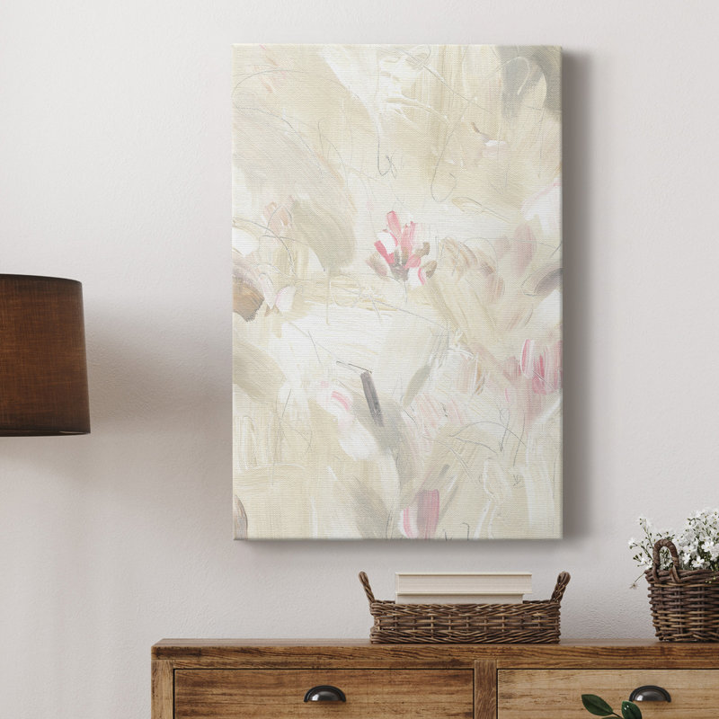 Toile tendue tendue avec châssis Soft Abstraction II, H 60 po x l 40 po x P 1 po