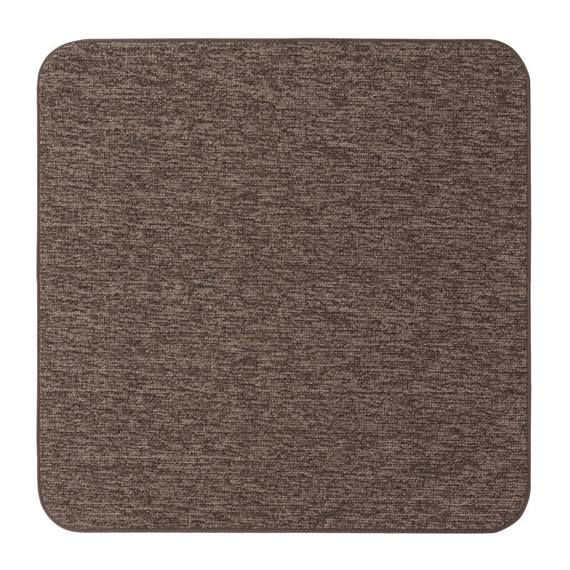Nyriah Skid-Resistant Carpet Indoor Area Rug Floor Mat - Pebble Gray - Many Other Sizes To Choose From, Square 4' x 4'