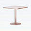 Table de salle à manger carrée moderne avec plateau en faux marbre, structure en métal robuste pour les petits espaces-130195822