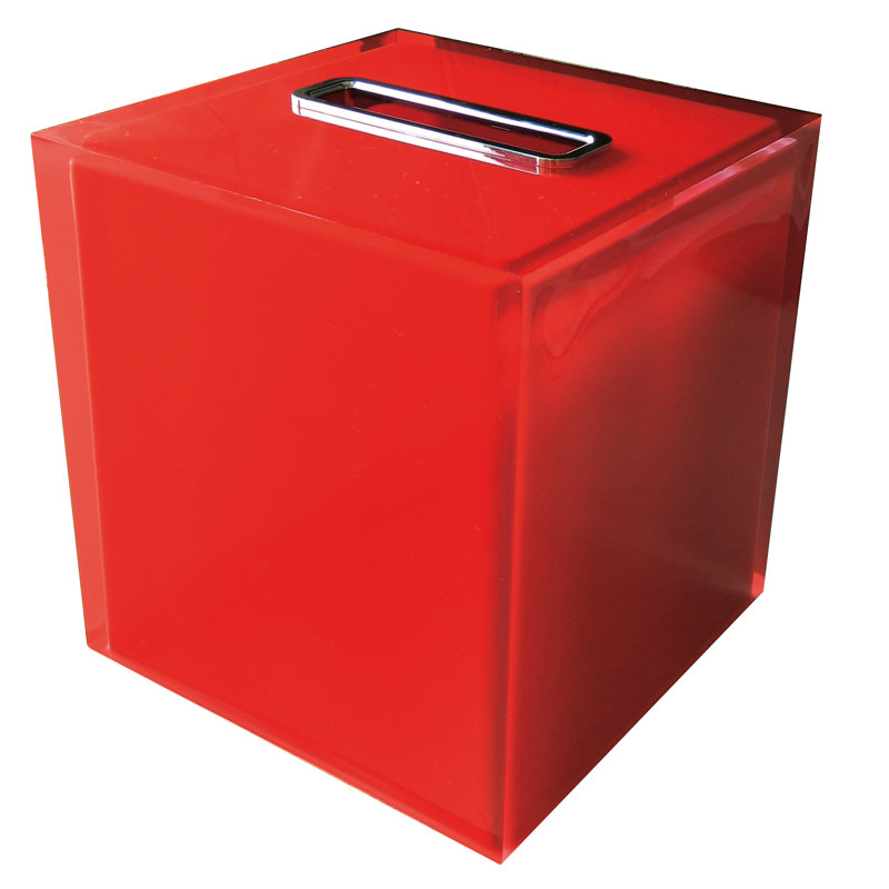 Picard Tissue Box Cover, Red