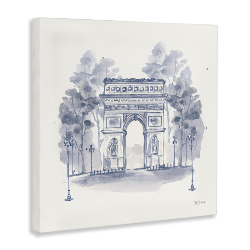  "Arc de Triomphe", art mural sur toile par Yvette St. Amant, H 30 po x l 30 po