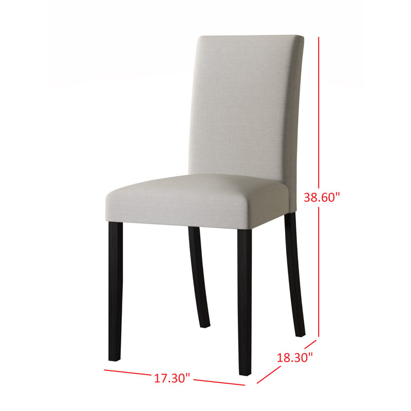 Chaise parsons en tissu Jayden