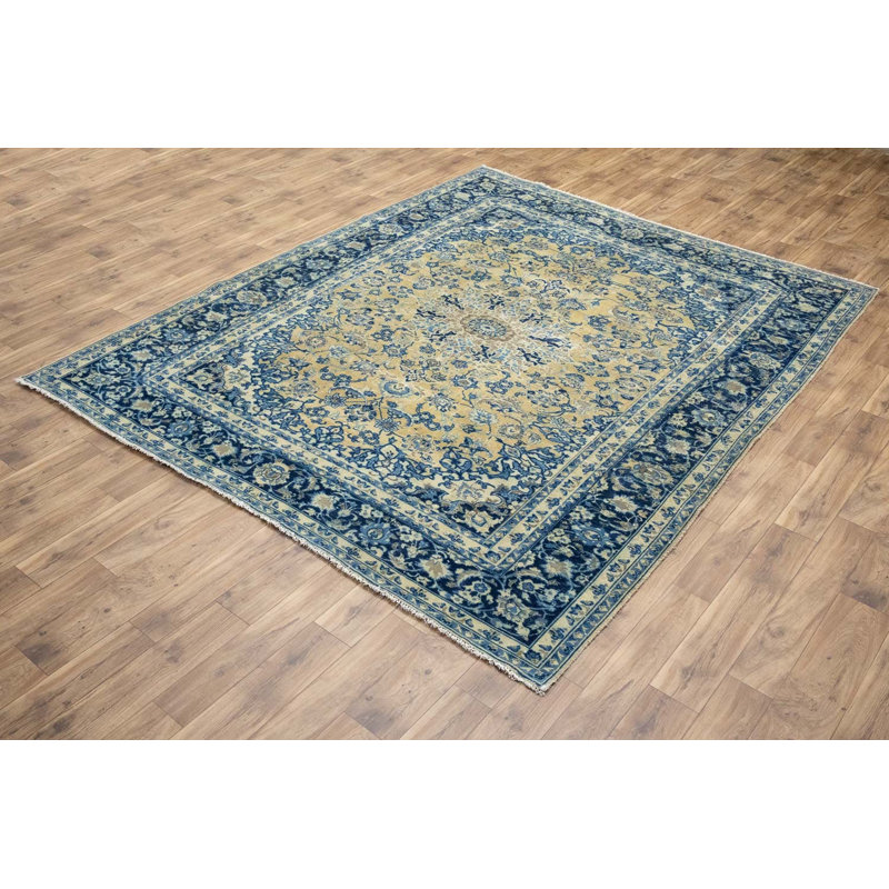 Tapis oriental classique en laine, noué à la main, motif floral, 2,50 m x 3,20 m