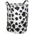 Round Laundry Gift Basket Storage Hamper, Clothes Storage Organizer Bins, Shelf Basket With Handles For Room Decor (Rould Cow Pattern)