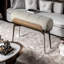 Banc rembourré 100% lin-100355614