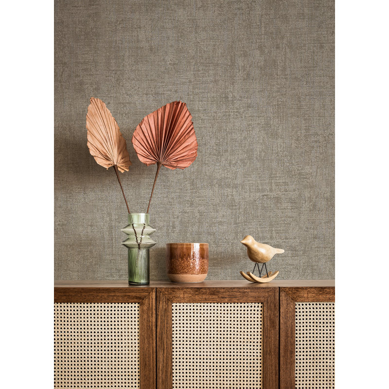 Yurimi Distressed Wallpaper, Taupe