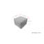 Repose-pieds contemporain en jute et coton tissé à la main de 18 po Elmer