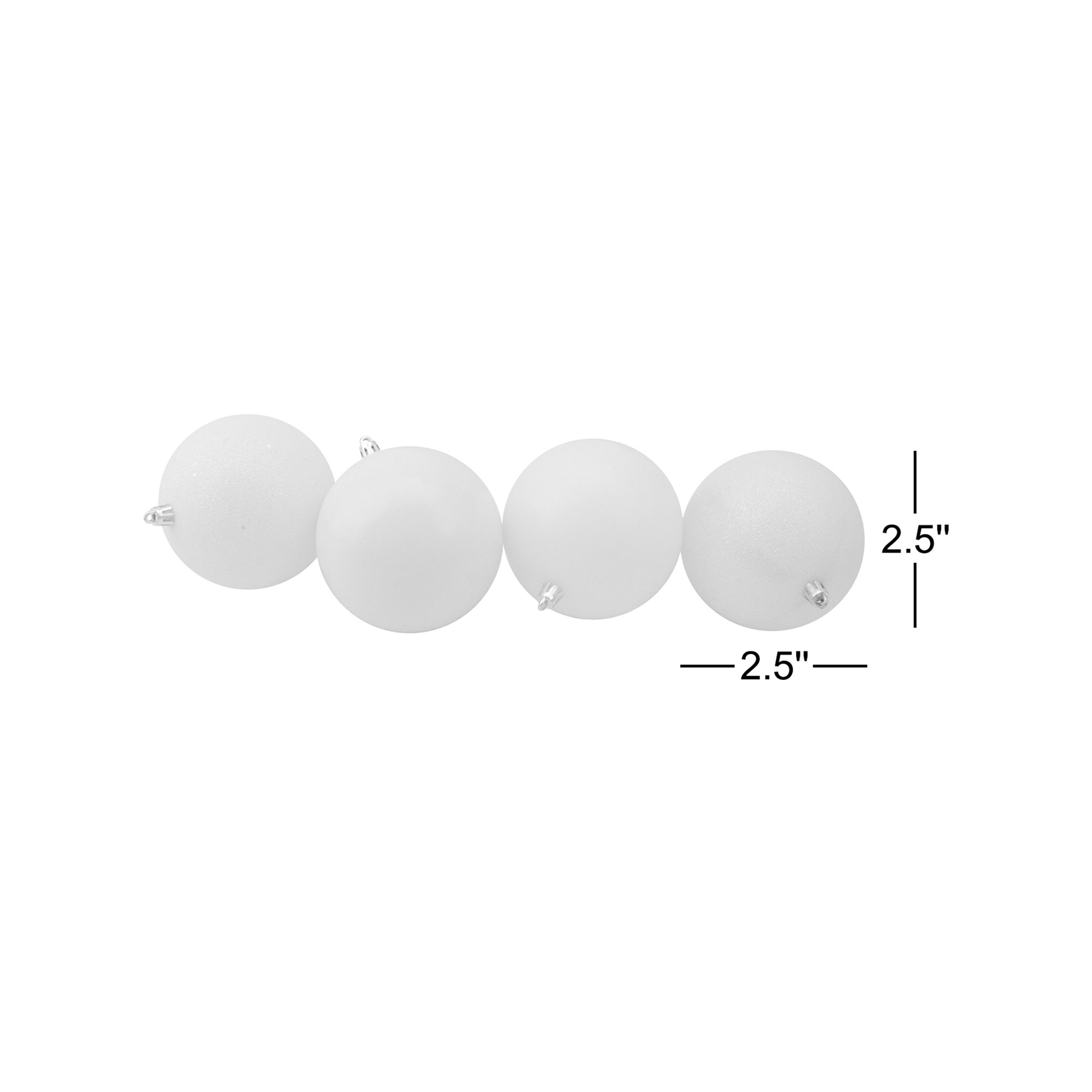 24ct Shatterproof 4-Finish Christmas Ball Ornaments, Light Magenta Pink