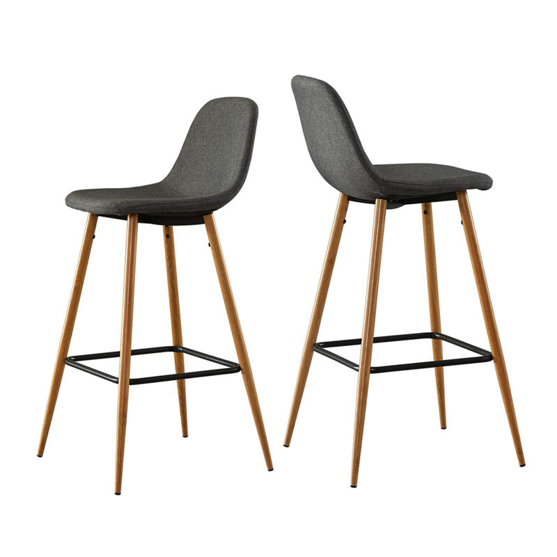 Tenley Upholstered Counter Stool with Metal Frame