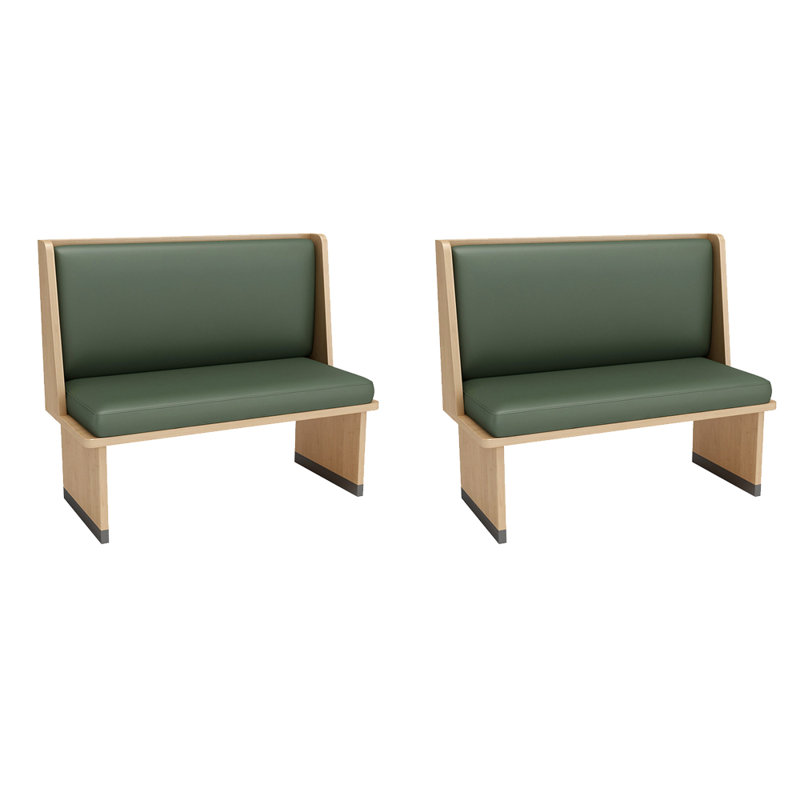 Banc rembourré en similicuir Light Luxury