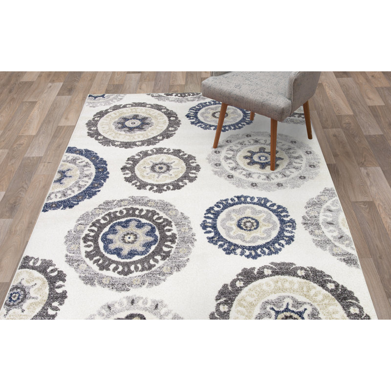 Sandiford Geometric Indoor Rug, Rectangle 6'7" x 9'3"