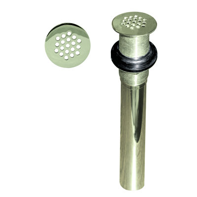 Grid Strainer Lavatory Drain Assembly without Overflow Holes - Exposed