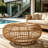Faux Rattan Coffee Table