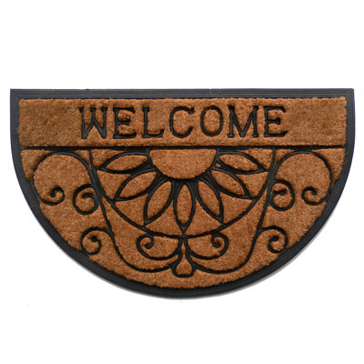 Tapis d'entrée antidérapant Welcome Scroll 30 po x 18 po