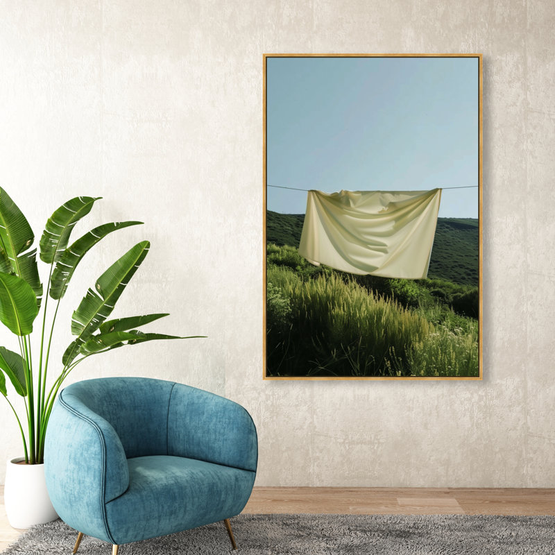 Floating Cotton I Print by Oliver Gal, 55"H x 37"W, Gold Floater Frame