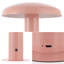 Writzer 11" Contemporary Bohemian Rechargeable/Cordless Dimmable Integrated LED Mushroom Table Lamp-1858251808