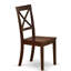 Ensemble de salle à manger 5 pièces comprenant une table de salle à manger rectangulaire avec rallonge papillon et 4 chaises en bois, acajou-462681605