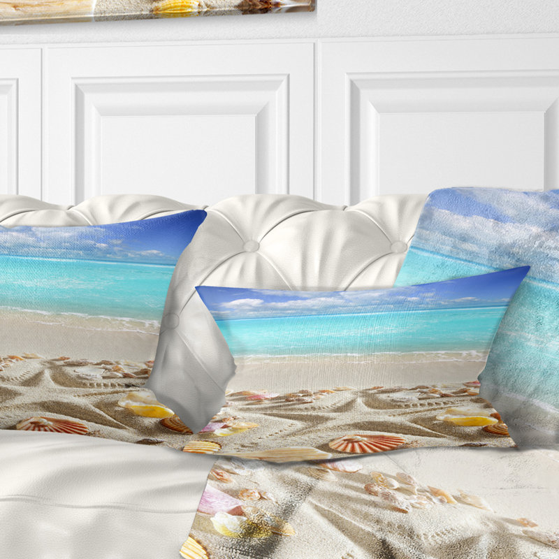 Coussin lombaire mer étoile mer et terre