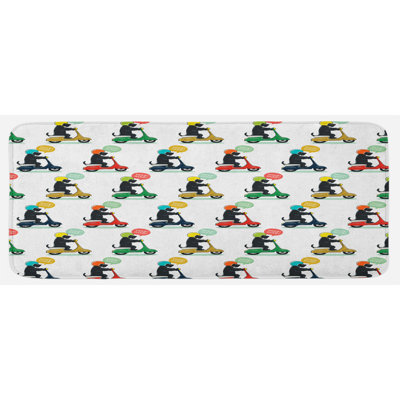 Tapis de cuisine moto
