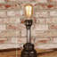 Lampe de table rétro en métal de style industriel