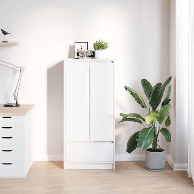 Cabinet With Drawer 55.5X34x119.5 Cm Engineered Wood