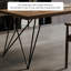 Simple Solid Wood Pine Iron Brown Desk-2103898697