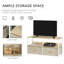 TV Stand Cabinet With 2 Foldable Drawers-894849583