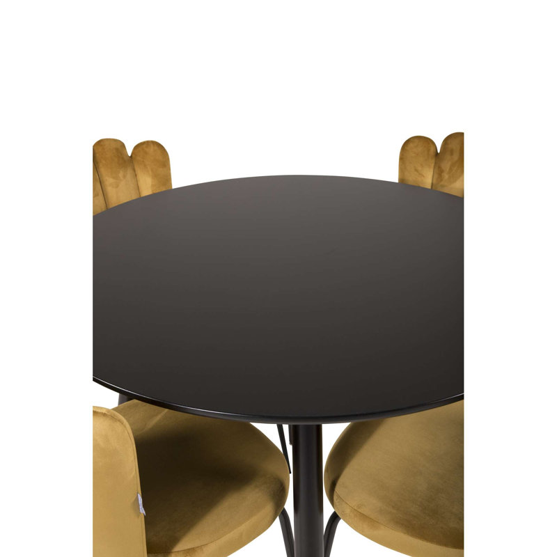 Easmor 4 - Person Dining Set, Yellow
