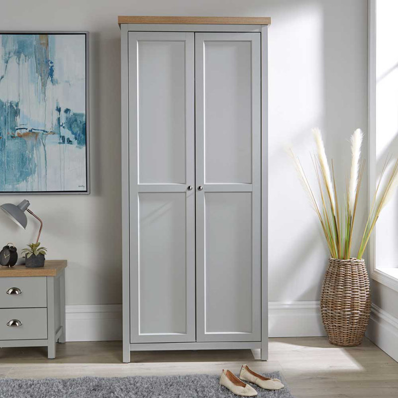 Rasberry 2 Door Manufactured Wood Wardrobe