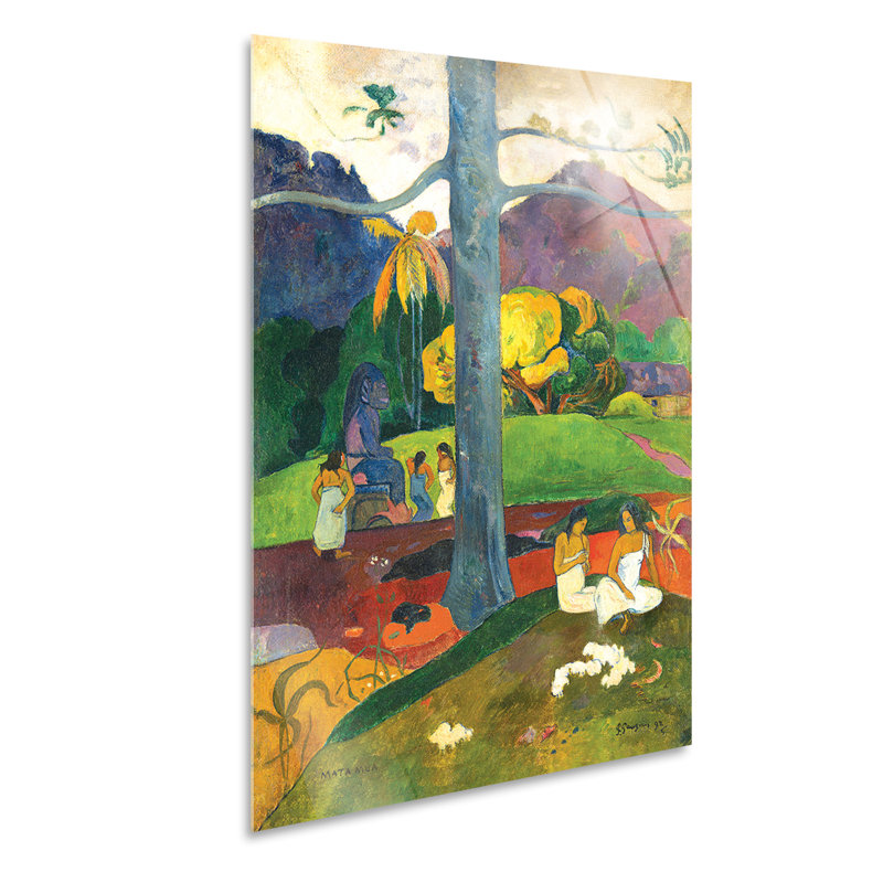 In The Old Days by Paul Gauguin - No Frame Painting, Plastic/Acrylic, 100cm H x 70cm W