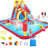 13' X 10' Giant Inflatable Water Slide Bounce House With Sprayers For Backyard Play(No Air Blower)