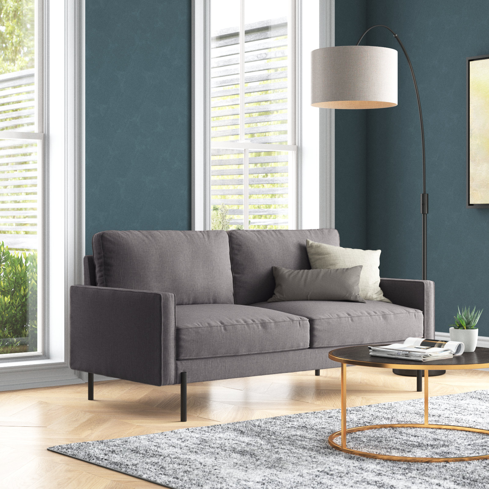 Wade Logan Arim 70" Square Arm Sofa - Wayfair Canada
