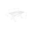 Nikita Oak Metal Base Dining Table-2067672504-2067672505