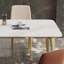 Ensemble de table de salle à manger rectangulaire de style italien de luxe-106924500