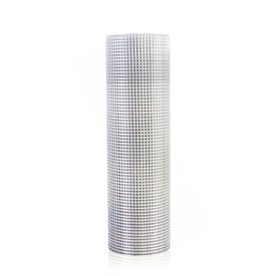 Hardware Cloth 1/4 Inch 48In X 50Ft 23 Gauge, Hot-Dip Galvanized After Welding Chicken Wire Fence Roll Garden Plant Welded Metal Wire Fencing Roll, Rabbit Cages Snake Fence