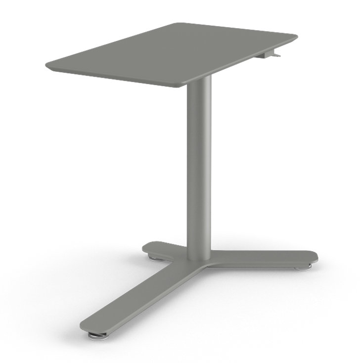 Float Mini Desk, Stone Gray