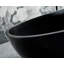 Baignoire autoportante Arden de 67 po en surface solide noire-136124073