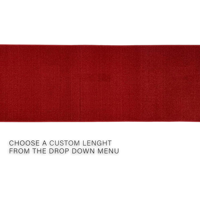 Runner Area Rug in Red, Runner 2'2'' x 25'