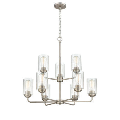 Moven 9 - Light Dimmable Tiered Chandelier