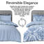 Polycotton Damask Duvet Cover Set with Matching Pillowcases - Soft Yarn Bedding-5416104-5416105
