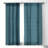 Mud Cloth Big Arrows In Teal 1pc Blackout Window Curtain Panel