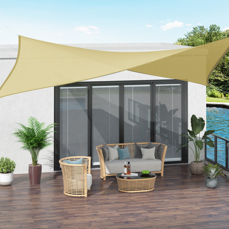 13' x 10' Rectangle Shade Sail, Sand