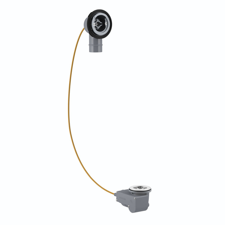 Pureflo Rough-In Cable 1.5" Pop-Up Bathroom Sink Drain With Overflow