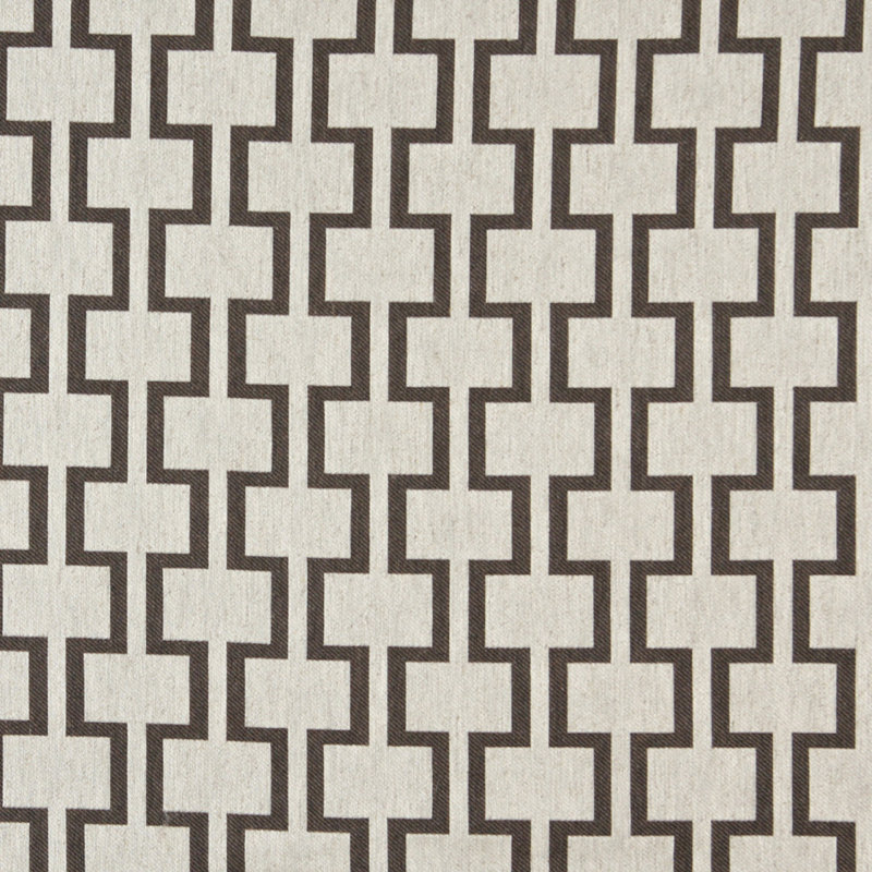 Tissu de lin géométrique, Gris 1