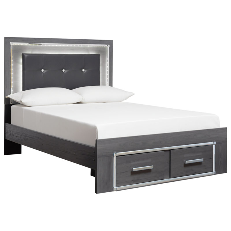 Layeska Upholstered Storage Bed, Full
