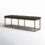 Banc rembourré en mélange de polyester Souza-1871693602
