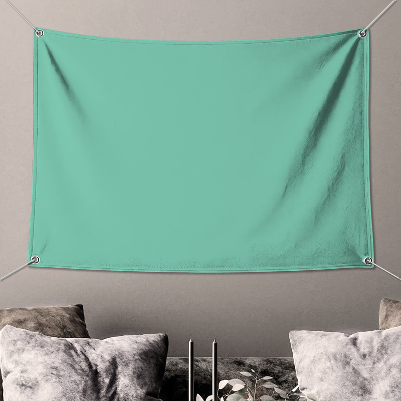 Tapisserie murale «Mint», H 68 po x l 80 po avec 4 œillets